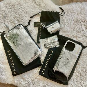 Bandolier Gia Chrome Crossbody Phone Case Set • iPhone 14 Pro • SOLD OUT • New